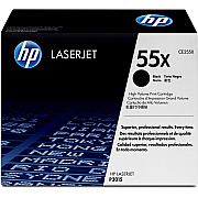 HP 55X (HEWCE255X) Original Laser Toner Cartridge - Single Pack - Black - 1 Each