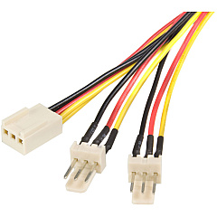 StarTech 12in Tx3 Fan Power Splitter Cable (TX3SPLIT12)