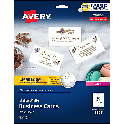 Avery Clean Edge Business Cards (5871)