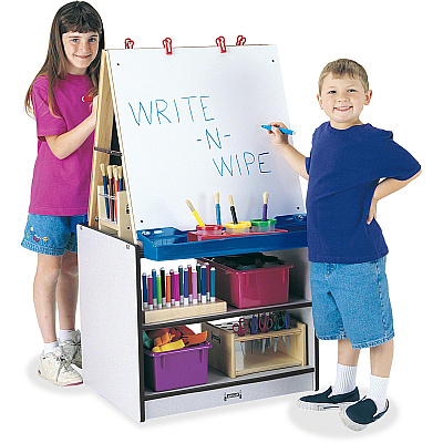 Jonti-Craft Rainbow Accents 2 Station Art Center (0289JCWW180)