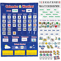 Learning Resources Calendar/Weather Pocket Chart (LRNLER2418)