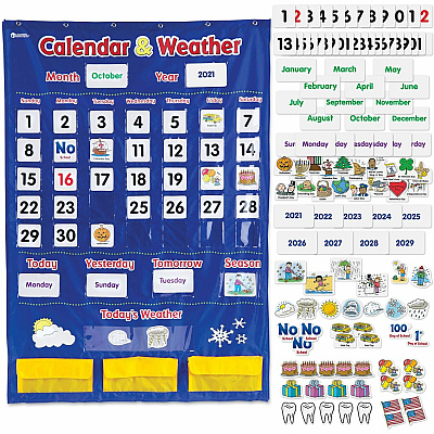Learning Resources Calendar/Weather Pocket Chart (LRNLER2418)
