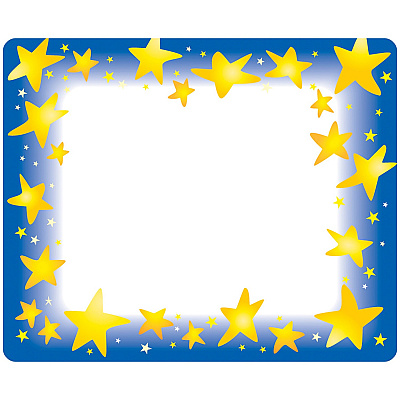 TREND Star Bright Self-adhesive Name Tags (TEPT68022)