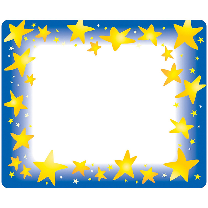 TREND Star Bright Self-adhesive Name Tags (TEPT68022)