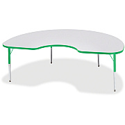 Berries Berries Elementary Gray Laminate Kidney Table (6423JCE119)