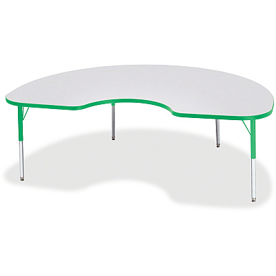 Berries Berries Elementary Gray Laminate Kidney Table (6423JCE119)