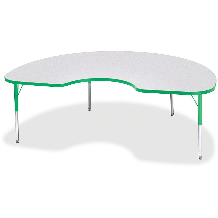 Berries Berries Elementary Gray Laminate Kidney Table (6423JCE119)