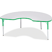Jonti-Craft Berries Adult Height Prism Color Edge Kidney Table (6423JCA119)