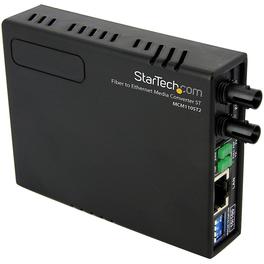 StarTech Mm Fiber Ethernet Media Converter St 2km (MCM110ST2)