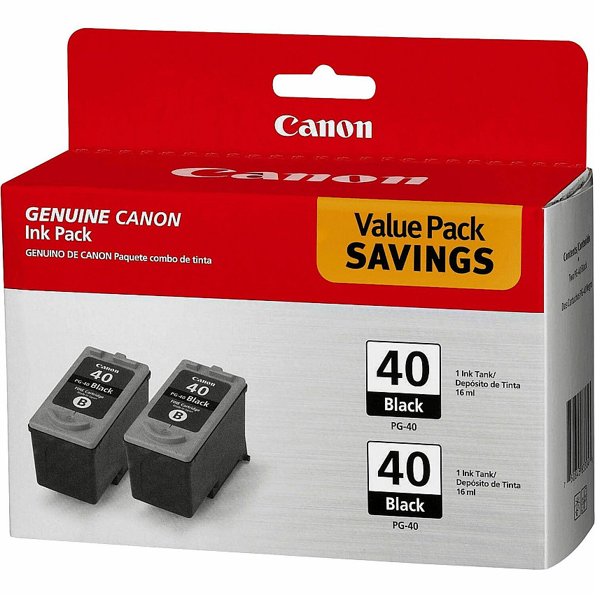 Canon PG-40 Original Ink Cartridge (CNMPG40TWINPK)