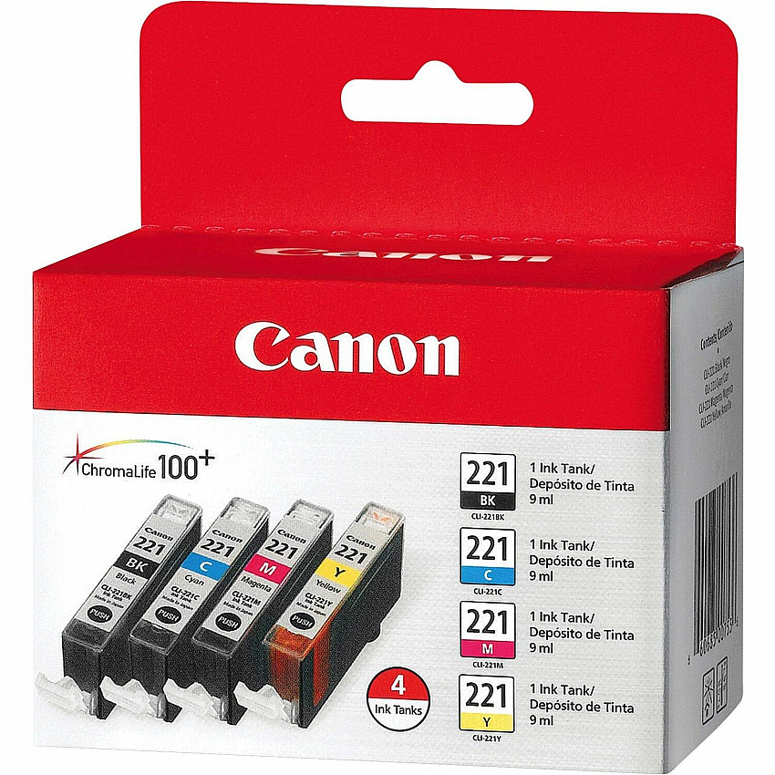 Canon CLI-221 Original Ink Cartridge (CNMCLI221CLPK)
