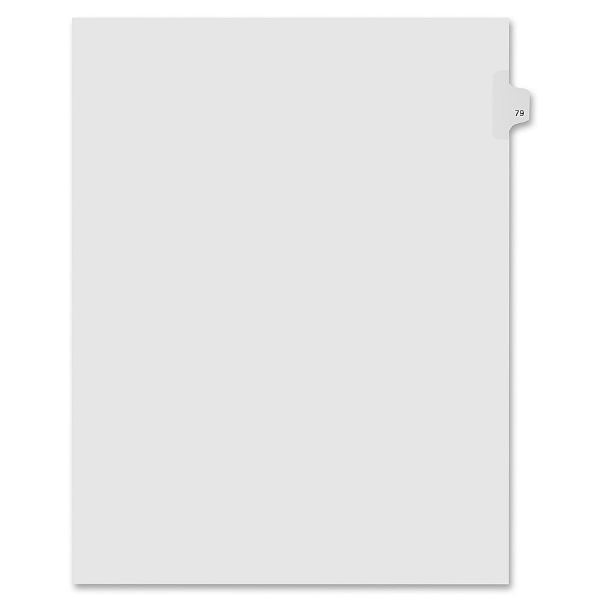 Kleer-Fax Numeric Laminated Tab Index Dividers (KLF91079)