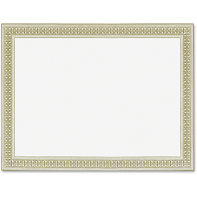 Geographics Gold Foil Stamped Flourish Design Award Certificate (GEO45492)