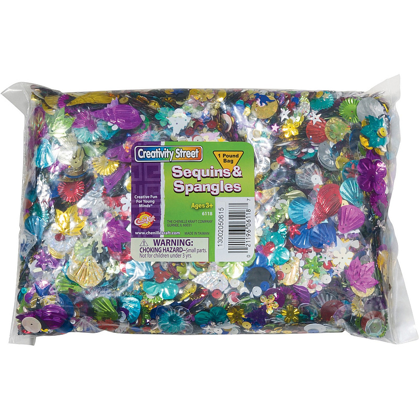 Creativity Street Sequins & Spangles 1 Pound Bag (CKC6118)