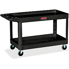 Rubbermaid Commercial 4" Casters 2-shelf Utility Cart (RCP9T6700BLA)