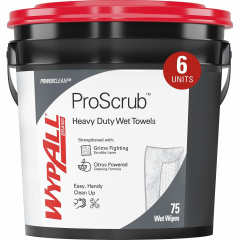 Wypall Power Clean ProScrub Pre-Saturated Wipes (91371CT)