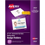 Avery Heavy-Duty Badge Holders - Clip Style (2923)