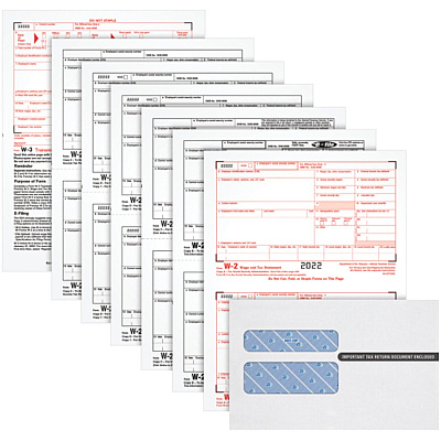 TOPS W2 Laser Forms 6-part Tax Kit (TOP22904KIT)