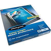 Wilson Jones Heavyweight Top-Loading Sheet Protectors (WLJ21410)