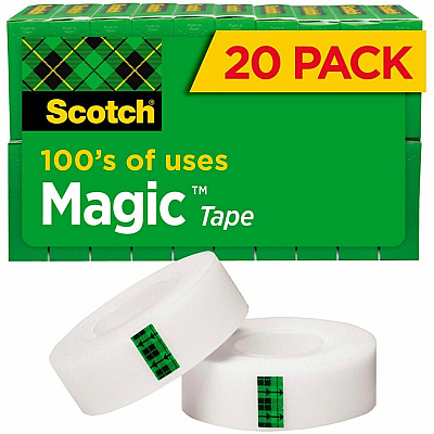 Scotch 3/4"W Magic Tape (MMM810K20)