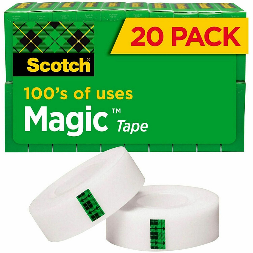 Scotch 3/4"W Magic Tape (MMM810K20)