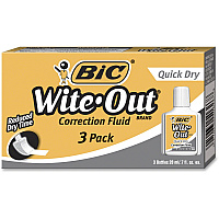 BIC Wite-Out Quick Dry Correction Fluid (BICWOFQD324)