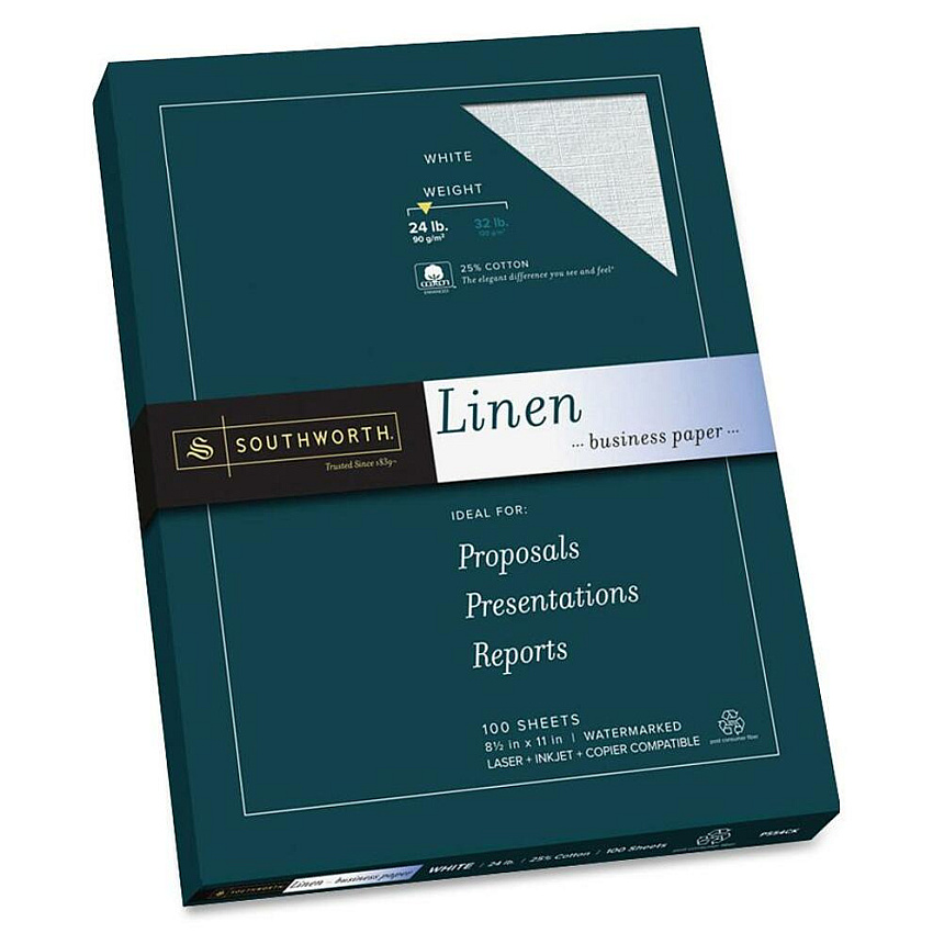 Southworth 25% Cotton Linen Business Paper (SOUP554CK)