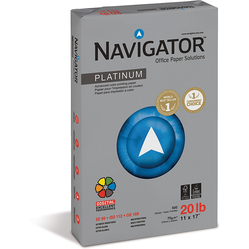 Navigator Platinum Superior Productivity Multipurpose Paper - Silky Touch - White (SNANPL1720)