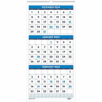 House of Doolittle Three-month Vertical Wall Calendar (3640)
