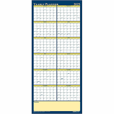 House of Doolittle Laminated Yearly Wall Planner (3974)