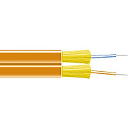 Black Box Om1 62.5/125 Multimode Bulk Fiber Optic Zipcord Cable-indoor, Ofnr Pvc, 2-strand, Orange, 1000-ft. (304.8-m), Gsa, Taa (EXN0625A1000)