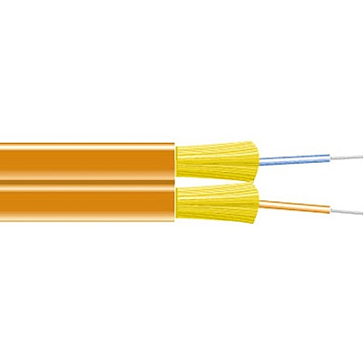 Black Box Om1 62.5/125 Multimode Bulk Fiber Optic Zipcord Cable-indoor, Ofnr Pvc, 2-strand, Orange, 1000-ft. (304.8-m), Gsa, Taa (EXN0625A1000)