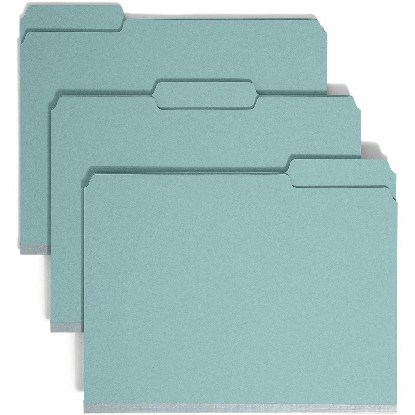 Smead Colored 1/3 Tab Cut Letter Recycled Fastener Folder (SMD14937)