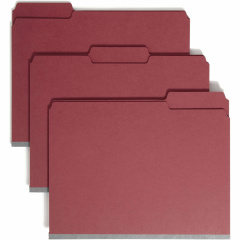 Smead Colored 1/3 Tab Cut Letter Recycled Fastener Folder (14936)