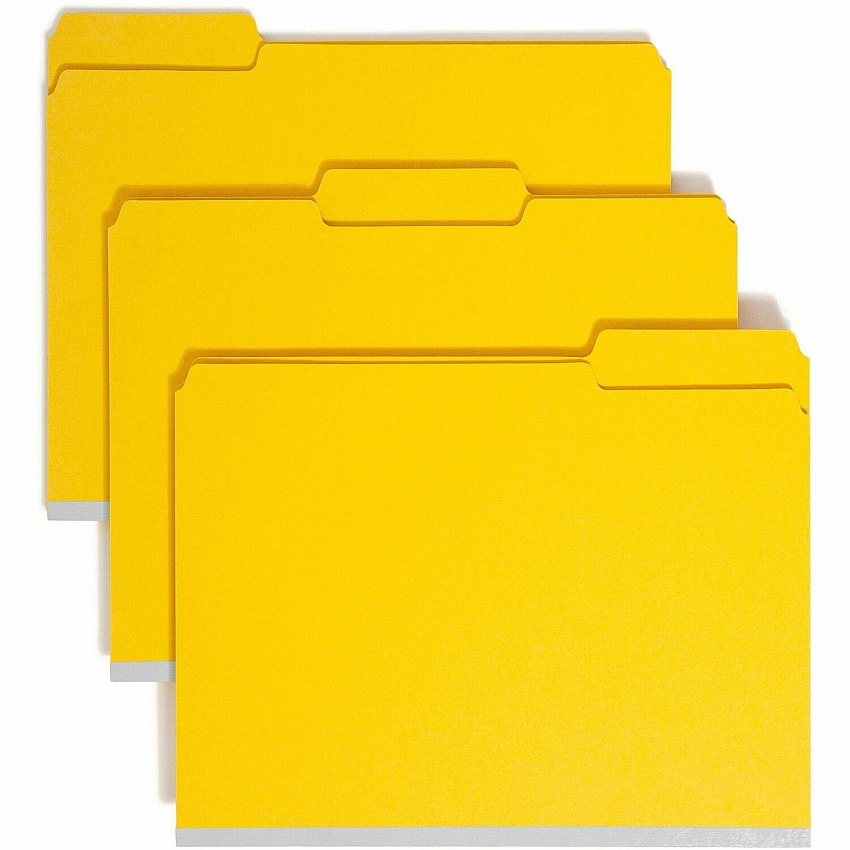 Smead Colored 1/3 Tab Cut Letter Recycled Fastener Folder (SMD14939)