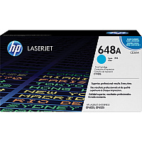 HP 648A (HEWCE261A) Original Standard Yield Laser Toner Cartridge - Single Pack - Cyan - 1 Each