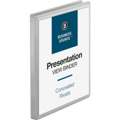 Business Source Standard View Round Ring Binder (09980)