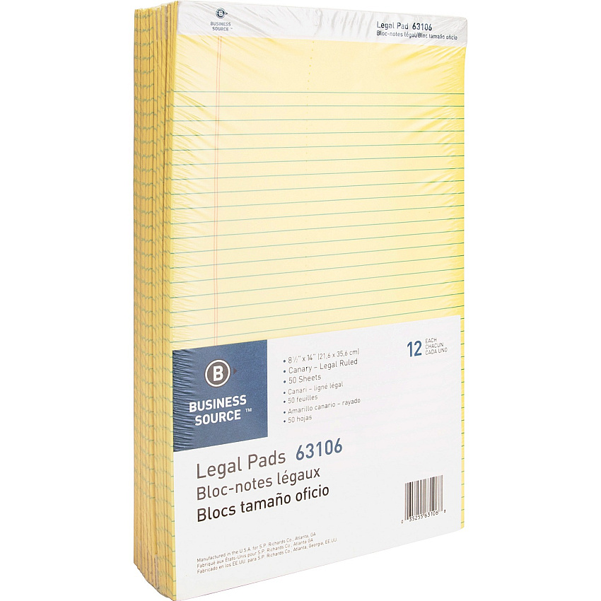 Business Source Legal Pads (BSN63106)