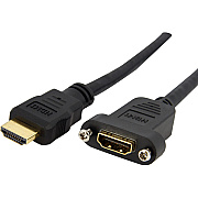 StarTech 3ft Hdmi Female To Male Adapter Cable 4k (HDMIPNLFM3)
