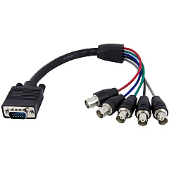 StarTech Vga To 5 Bnc Monitor Cable (VGABNCMF1)