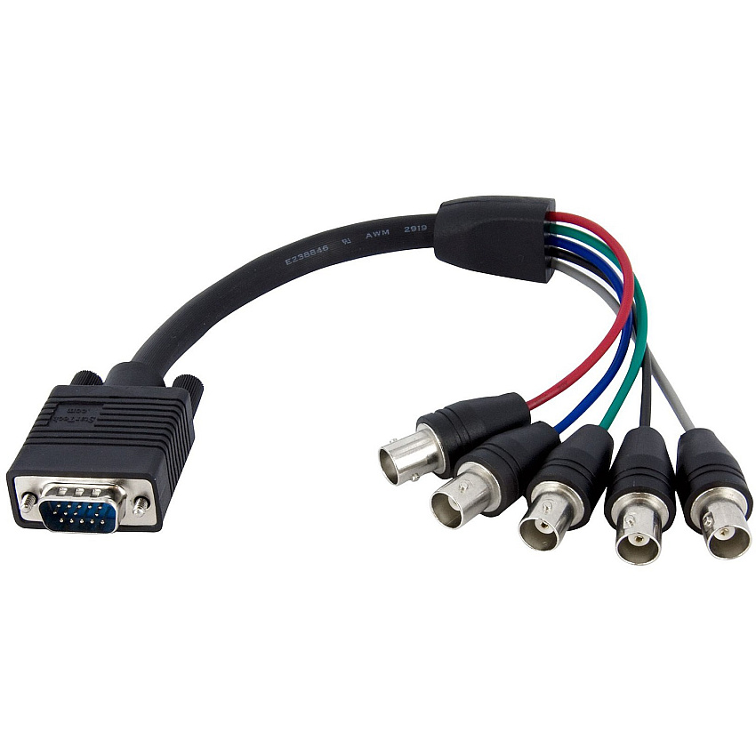 StarTech Vga To 5 Bnc Monitor Cable (VGABNCMF1)