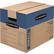 Bankers Box SmoothMove Prime Moving Boxes, Small (FEL0062701)