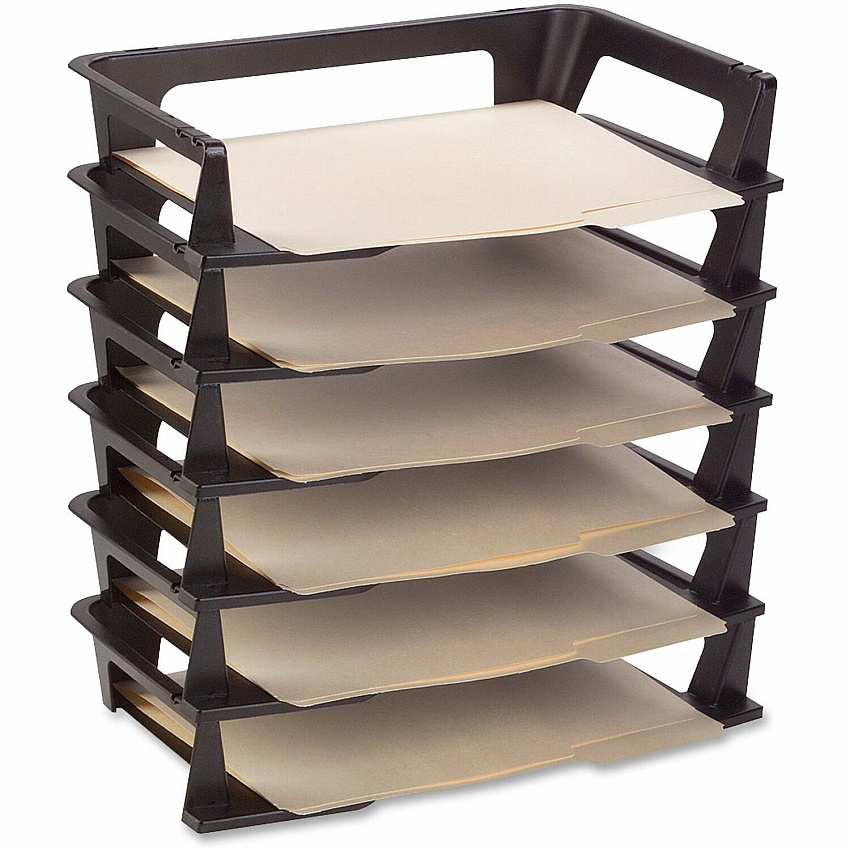Rubbermaid Regeneration Stacking Letter Trays (RUB86028)