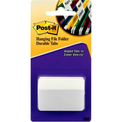 Post-it Angled Durable Tabs, 2" x 1.5" , White (686A50WH)