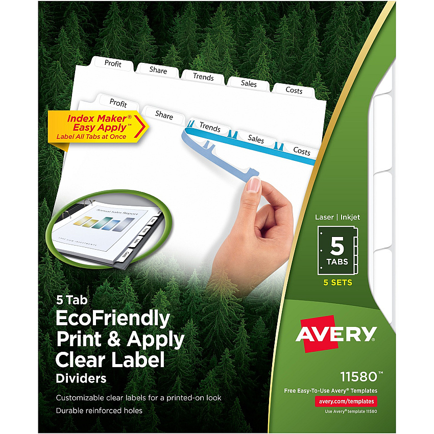 Avery Index Maker Index Divider (AVE11580)