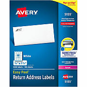 Avery Easy Peel Mailing Laser Labels (AVE5155)