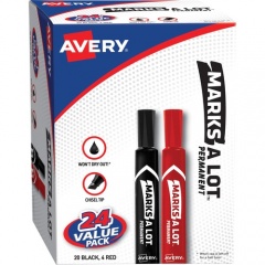 Avery Permanent Markers, Large Desk-Style, 24 Assorted (98088)