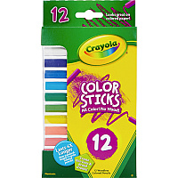 Crayola 12 Color Sticks Woodless Colored Pencils (CYO682312)