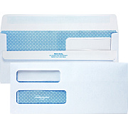 Quality Park No. 10 Double Window Security Tint Business Envelopes with Self-Seal Closure (QUA24559)