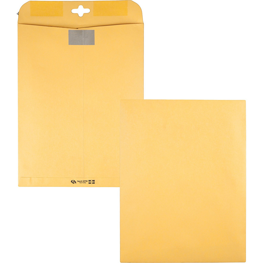 Quality Park 10 x 13 Postage Saving ClearClasp Envelopes with Reusable Redi-Tac Closure (QUA43768)